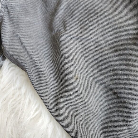 Levis 501 Shorts Mens 42 Cut Off Jean Denim Cotton Button‎ Fly Gray Distressed - Picture 13 of 16